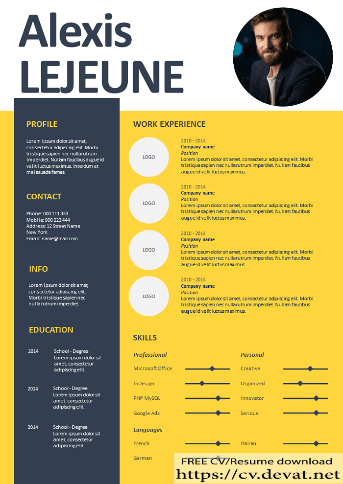 Free Online Resume Builder and Resume PDF and word Download CV Resume