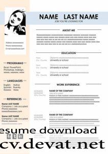Free CV Template design