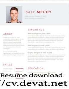 Free Resume Template modern