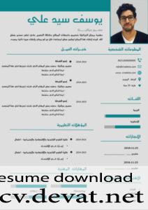 Professional arabic CV سيرة ذاتية احترافية