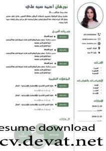 Arabic CV سي في عربي احترافي