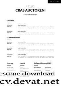 Free Resume Templates To Download Word