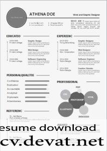 Free Resume Template with Mulit File Format