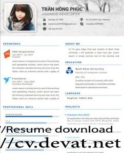 Creative Free Resume Template in Word Format