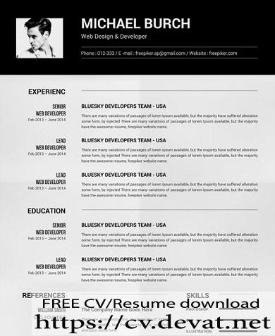 free simple resume template