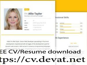 Modern CV Template Free Download