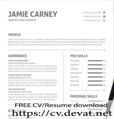 simple resume format download in ms word 1000x720