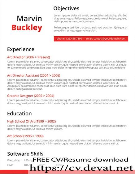 the efficient red resume