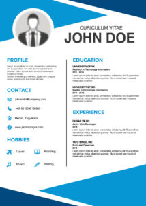 Awesome Blue Resume Design Tutorial in Microsoft Word
