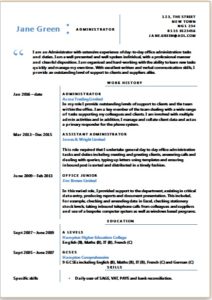 free CV template in Microsoft Word format