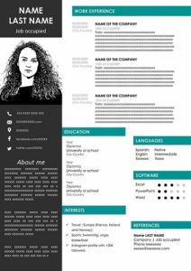 free Download Modern CV Outline in Word