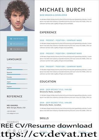 Free Professional Resume Template in DOC PSD Ai Format 3
