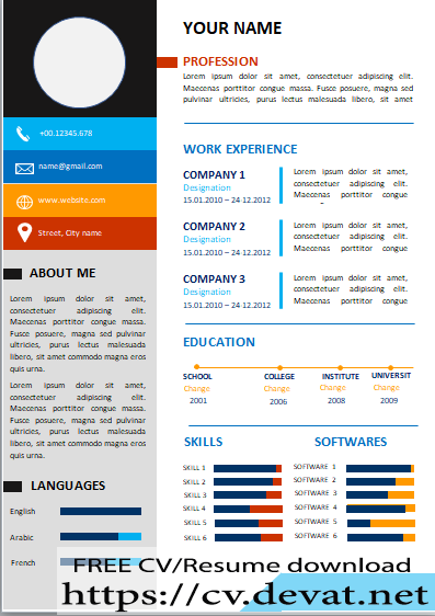 Free Professional CV/Resume template in Microsoft Word | Download free template now 