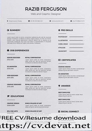 Free Resume Template Word Format 1000x750 1