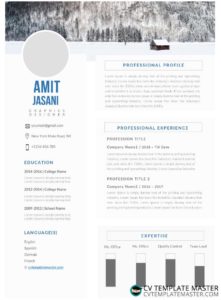 Free Download Tables CV template in Word format
