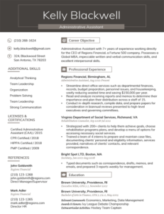 Professional Resume Template Download Free Charcoa