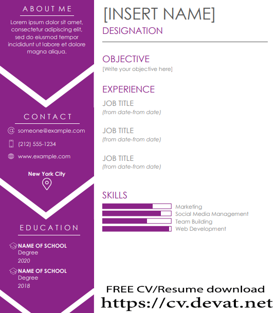 perfect resume cv word download 2022 1