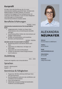 CV German Resume German Template MS Word