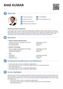 Download Free Resume Template in word and pdf cv