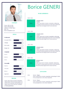 Free Modern Stylish Resume in word and pdf download