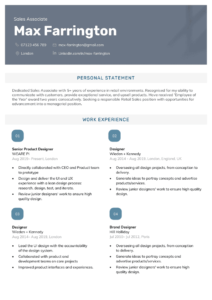 Free Simple and Clean CV Resume Template in Doc – pdf  Format