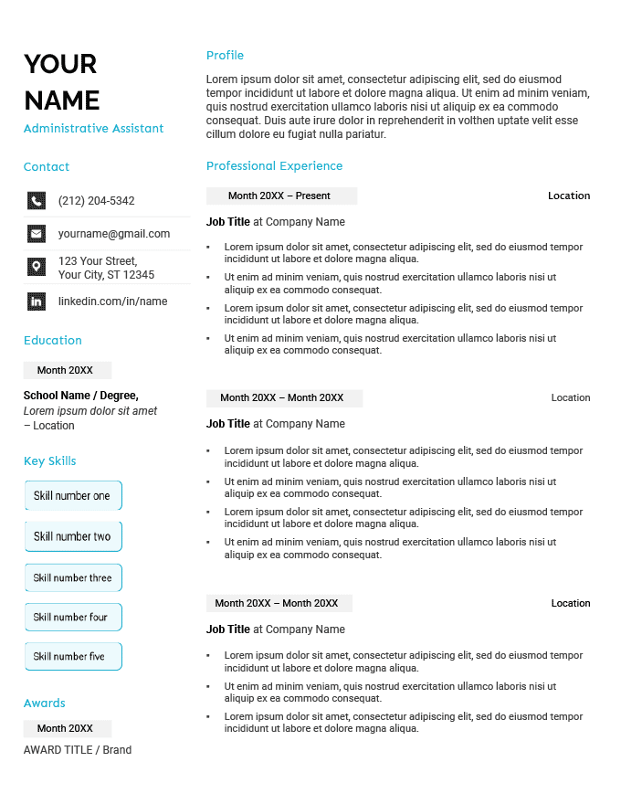 CV Form DOC Free Resume Template Download Google Docs For 2022 CV 