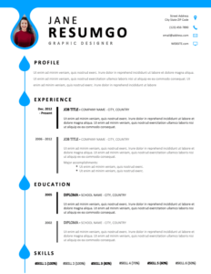 Modern resume template word and pdf سيرة ذاتية احترافية انجليزية