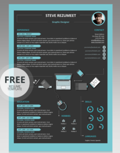 free Graphic Designer Resume word download – dark cv