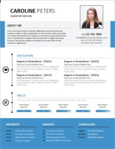 Download Customer Service Representative Resume Template for Freshers – MS Word