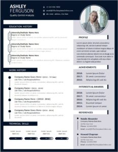 Download SEO Analyst Resume CV Template in Microsoft Word