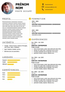 نموذج السيرة الذاتية للتحميل  Free resume template ready to fill in Word