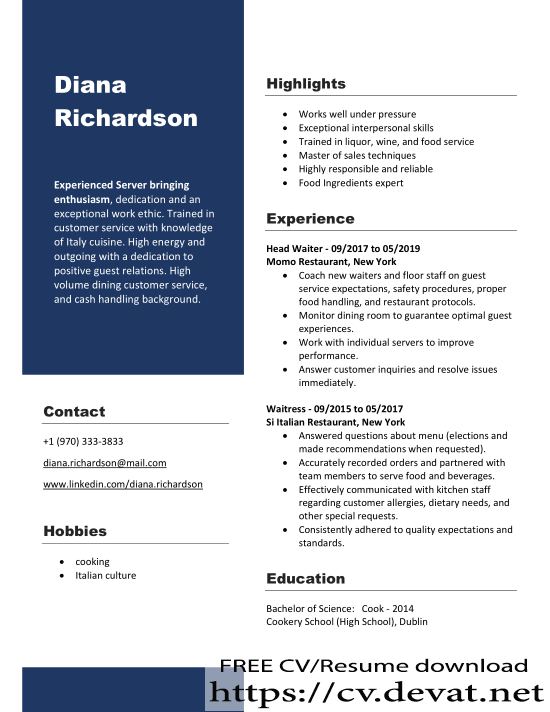 Accountant Cv Sample Pdf Free Download