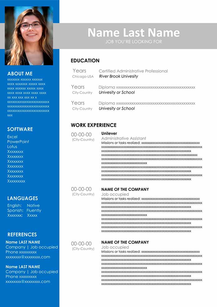 Administrative Resume Template
