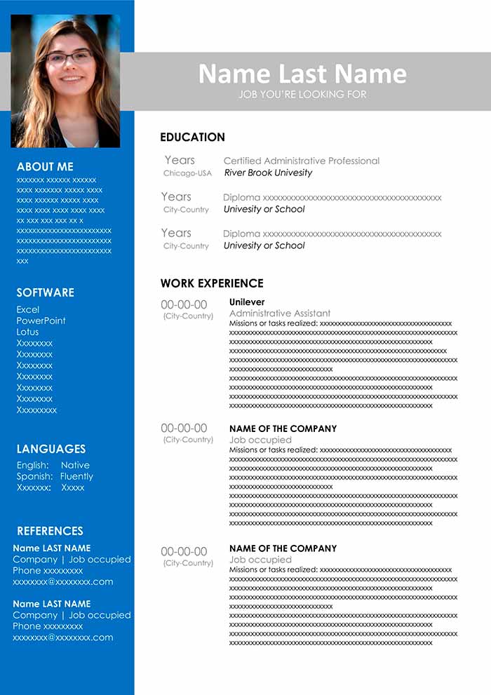 Administrative Resume Template 