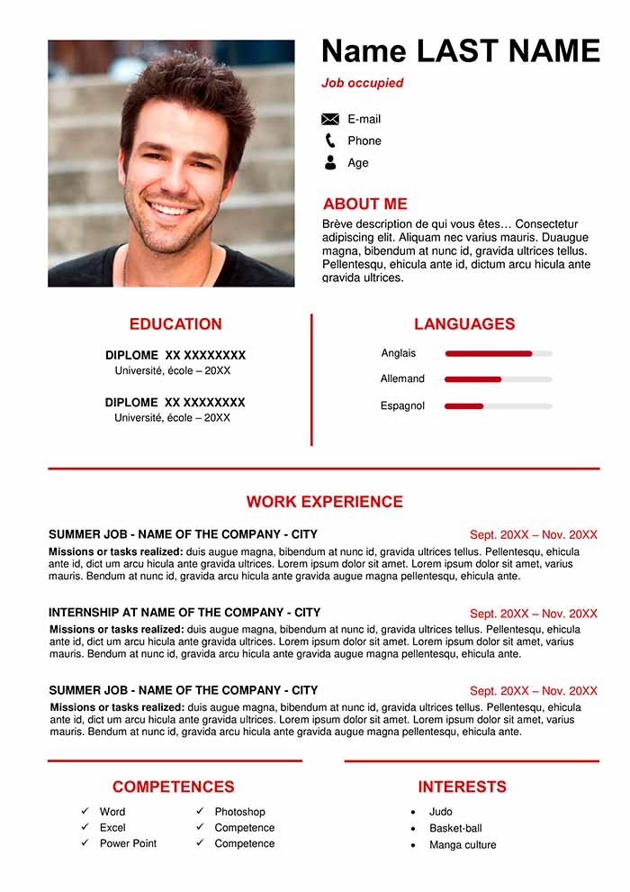 CV Model word - CV Resume download Share