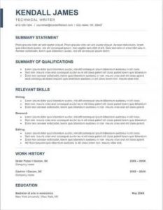 Free ATS Resume Template for Microsoft Word