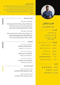 Free CV arabic download تنزيل نموذج سيرة ذاتية باللغة العربية فارغ للتعديل