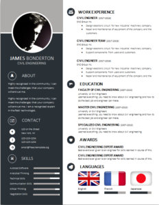 Free Trend CV Template word download