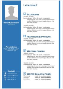 German CV word download - deutscher lebenslauf