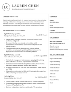 Simple resume Template download