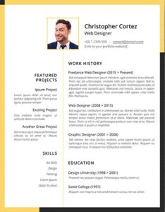 Freelancer Resume – Creative Resume Template For  Workers