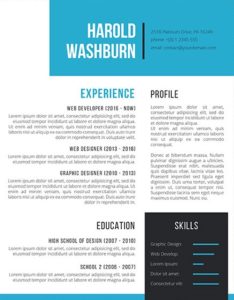 A Creative Resume Template For Leaders