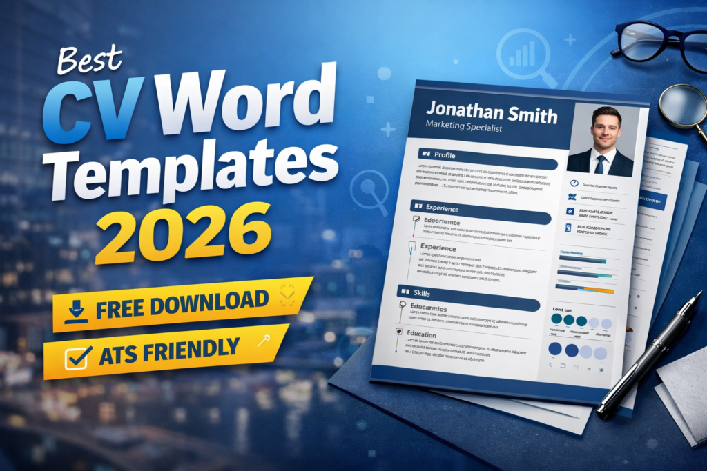 Best CV Word Templates 2026 (Free Download & ATS Friendly).