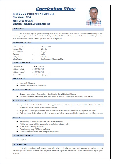 Supervisor Resume Word CV Resume Download Share