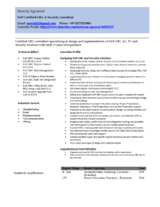 Word CV SAP Certified GRC