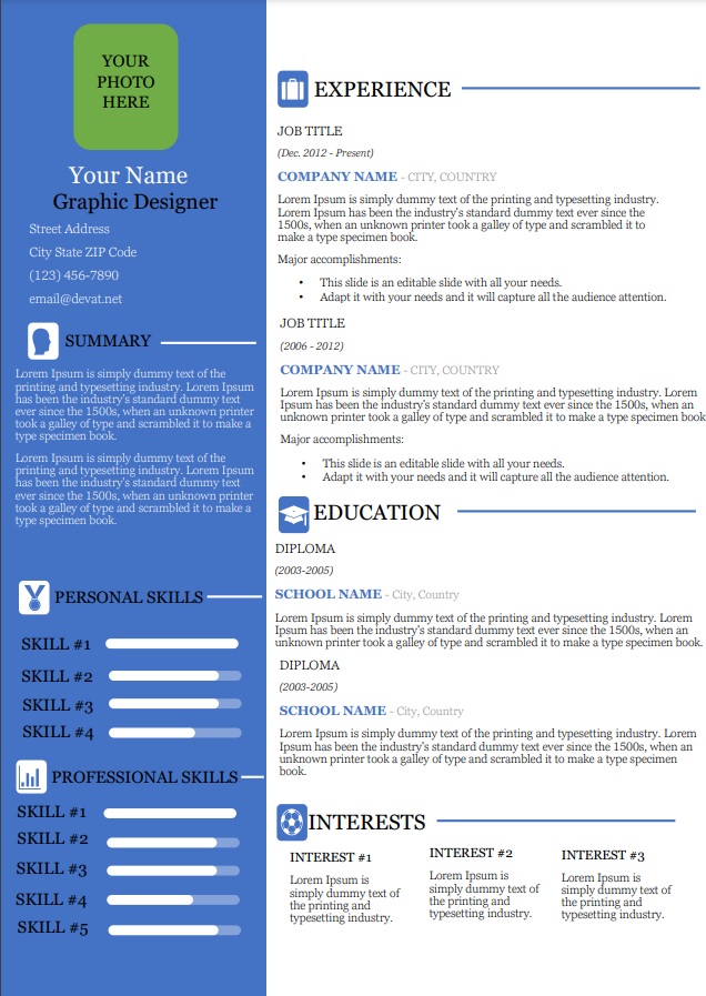 professional word cv template 2023