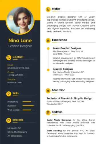 Modern CV Word CV Template